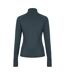 Womens/ladies Core Fitness Track Top Charcoal USA Pro-3