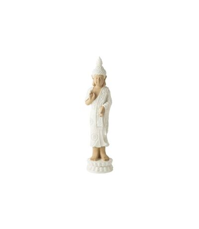 Statue Déco Bouddha Debout Bali Bliss 78cm Blanc