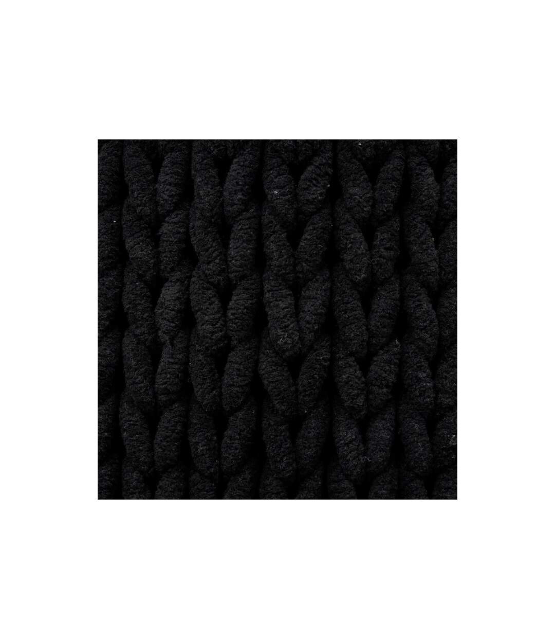 Tapis Salle de Bain Tissé Épais 50x75cm Noir Khôl-3