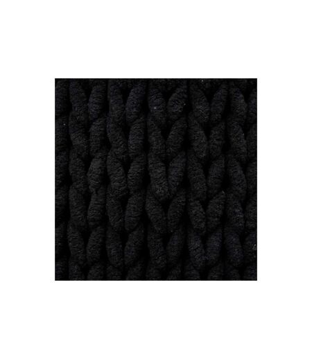 Tapis Salle de Bain Tissé Épais 50x75cm Noir Khôl