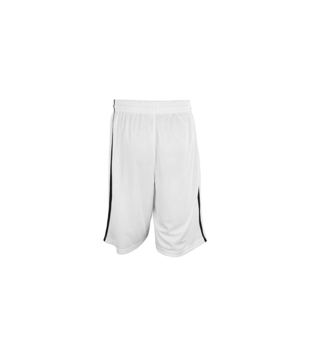 Short de basketball hommes blanc/noir Spiro-2