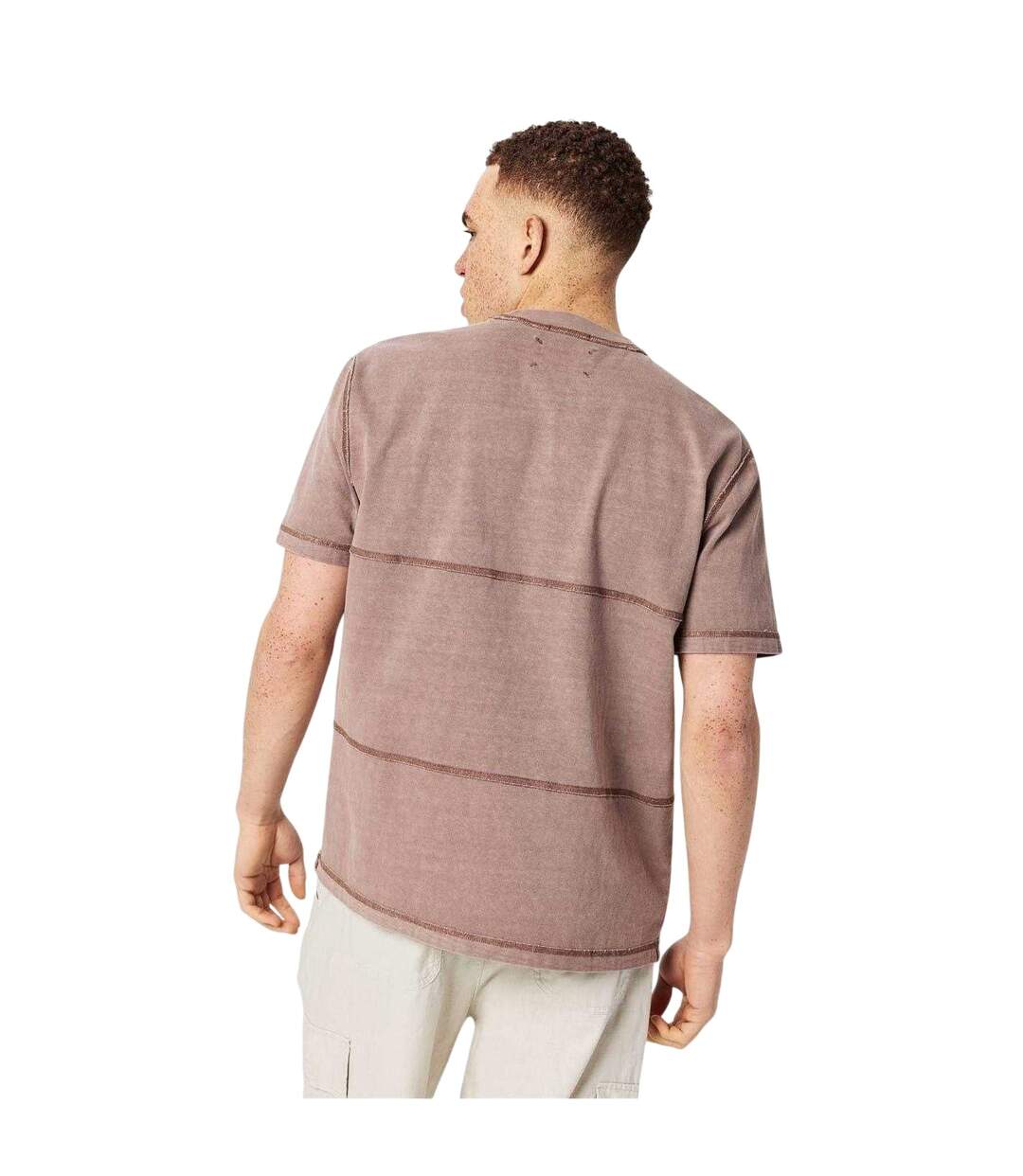 T-shirt Motif/style Rayures Contrastées Homme Rouge Orange Jack Wills-3