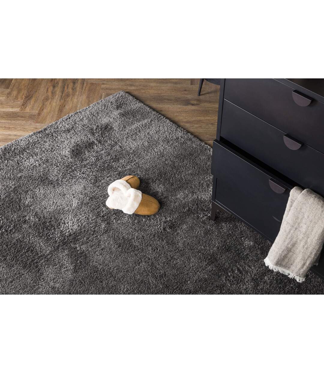 Tapis Déco Walter 240x340cm Gris Foncé-3