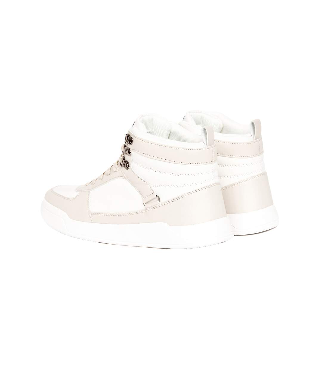 Mens Fellmarsh Suede High-top Trainers Off White Crosshatch-2