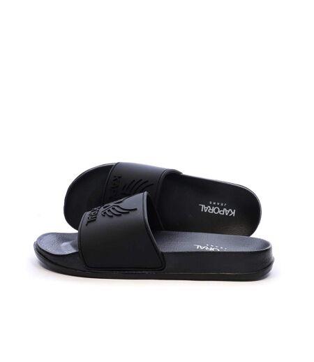 Claquettes noir femme kaporal bapo