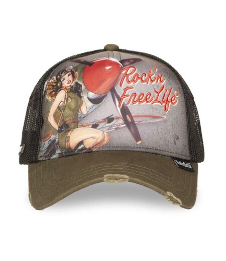 Casquette trucker avec filet bi-matière Hold Rock'n Free Life