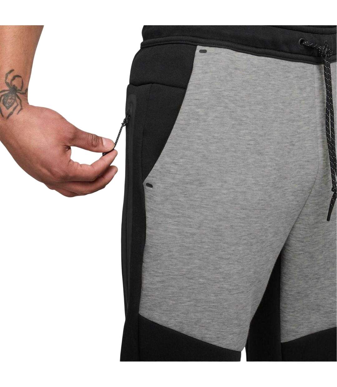 Mens Tech Fleece Joggers Black Grey Nike-3