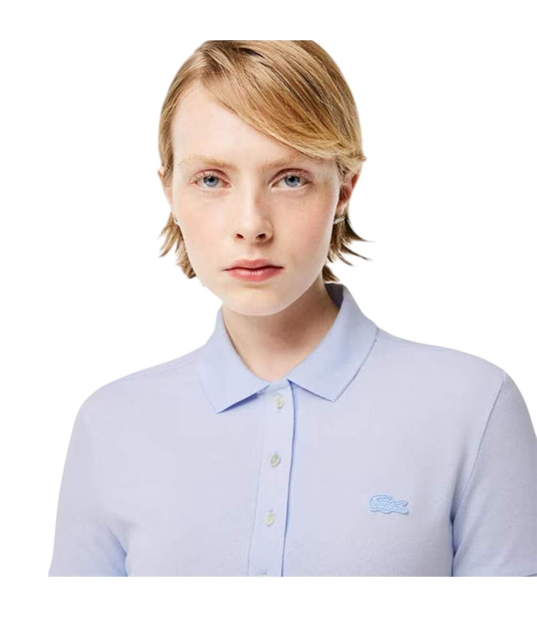 Robe Polo Femme Bleu Clair Lacoste-4