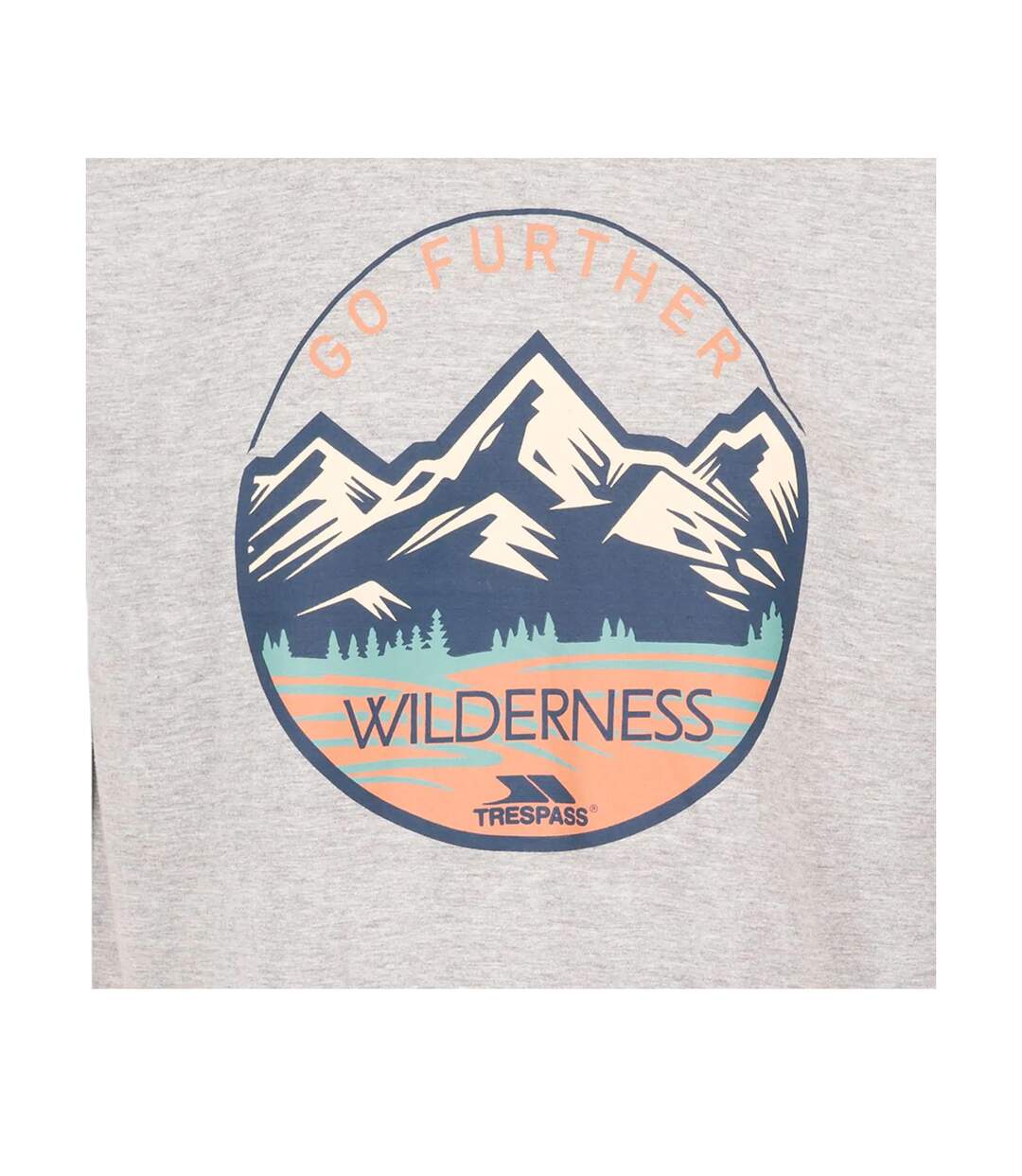 T-shirt Lagoon Homme Gris Chiné Trespass-3