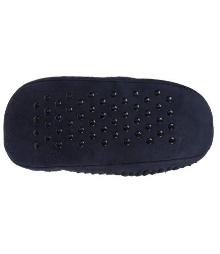 Isotoner Chaussettes d'intérieur homme maille jacquard, picots antidérapants