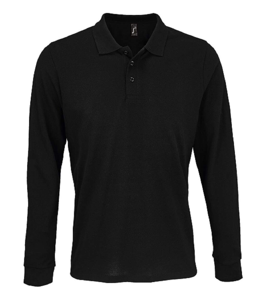 Polo manches longues - Homme - 03983 - noir