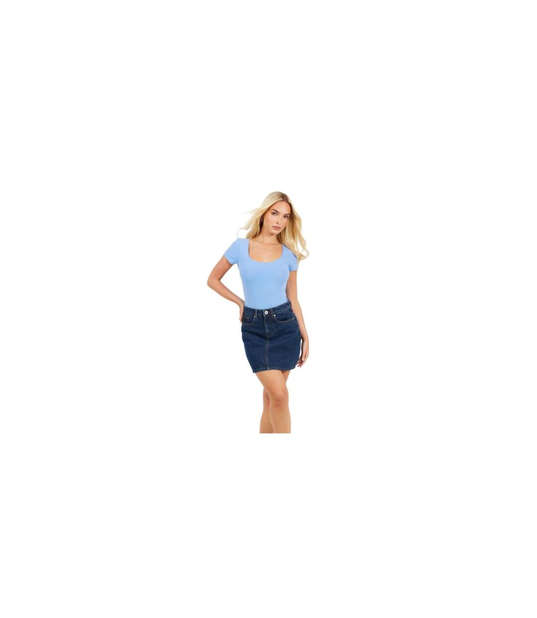 Body Femme Bleu Bleuet Brave Soul-1