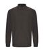 Mens long-sleeved polo shirt charcoal PRORTX