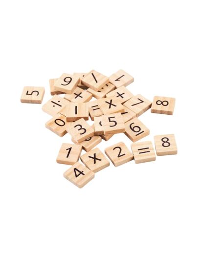 Educount wooden counting game one size beige MidOcean