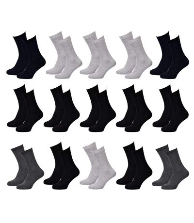 Chaussettes Homme TWINDAY SPORT -Assortiment modèles photos selon arrivages- Pack de 15 Paires CREW 4404