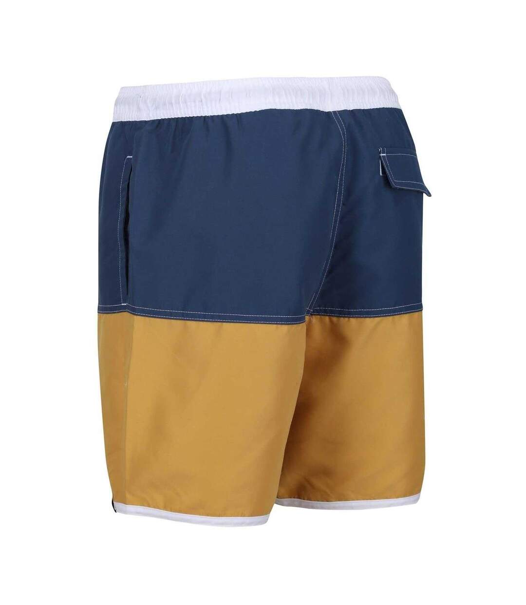 Mens Benicio Swim Shorts Dark Denim Gold Straw Regatta-3