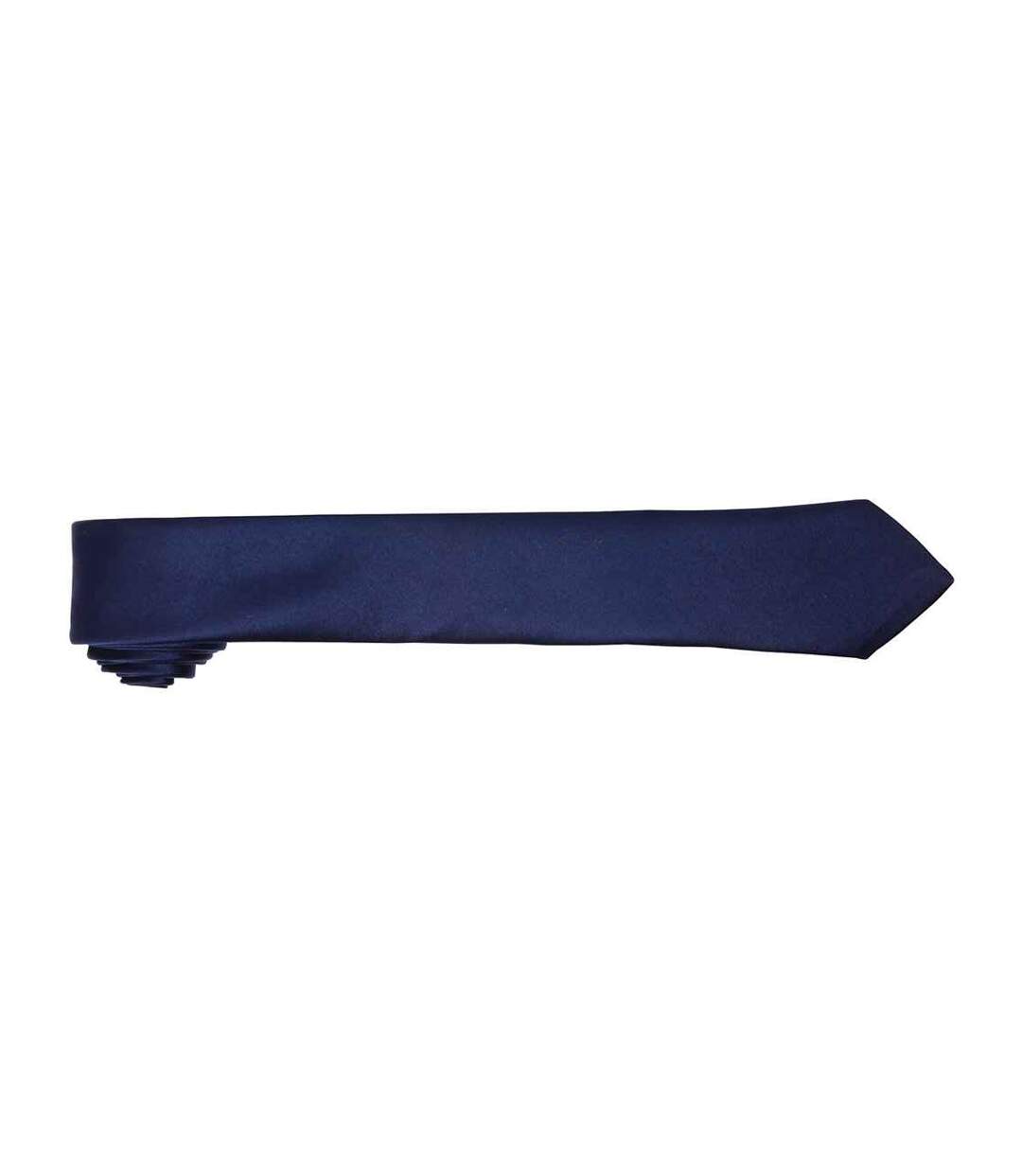 Cravate slim rétro homme taille unique bleu marine Premier-2