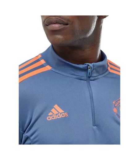 Mens 2022/23 Manchester United Fc Training Top Blue Adidas