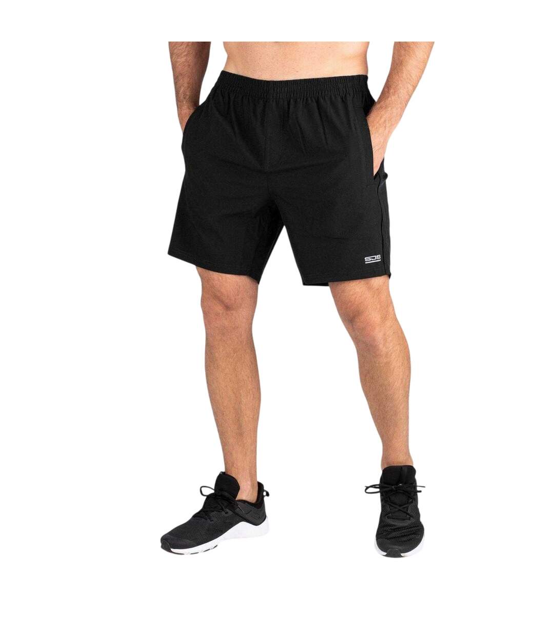 Mens Logo Shorts Black Sjeng Sports-1