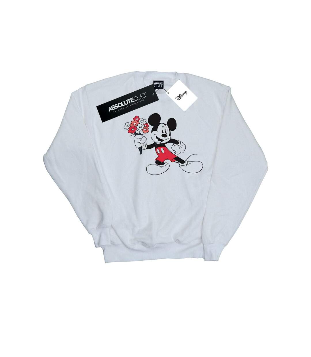 Disney Sweatshirt Femme/Femme Mickey Mouse Flowers (Blanc) - UTBI27925-1
