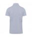 Mens Piqué Stud Front Polo Shirt Oxford Grey Kariban-2