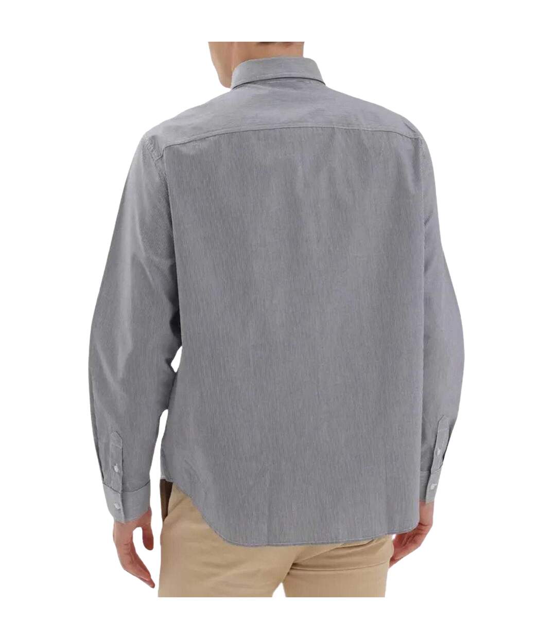 Chemise Motif/style Rayé Homme Blanc Gris Guess-2