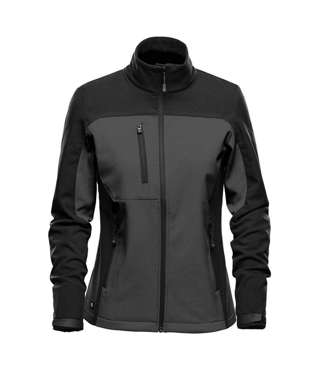 Veste softshell - Femme - BHS-3W - gris dolphin et noir-1