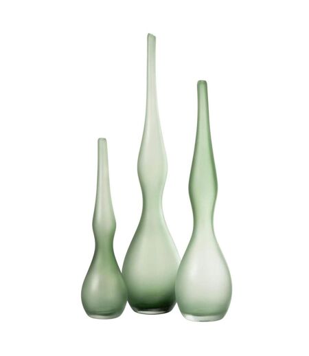 Lot de 3 Vases en Verre Yoko 64cm Vert Menthe