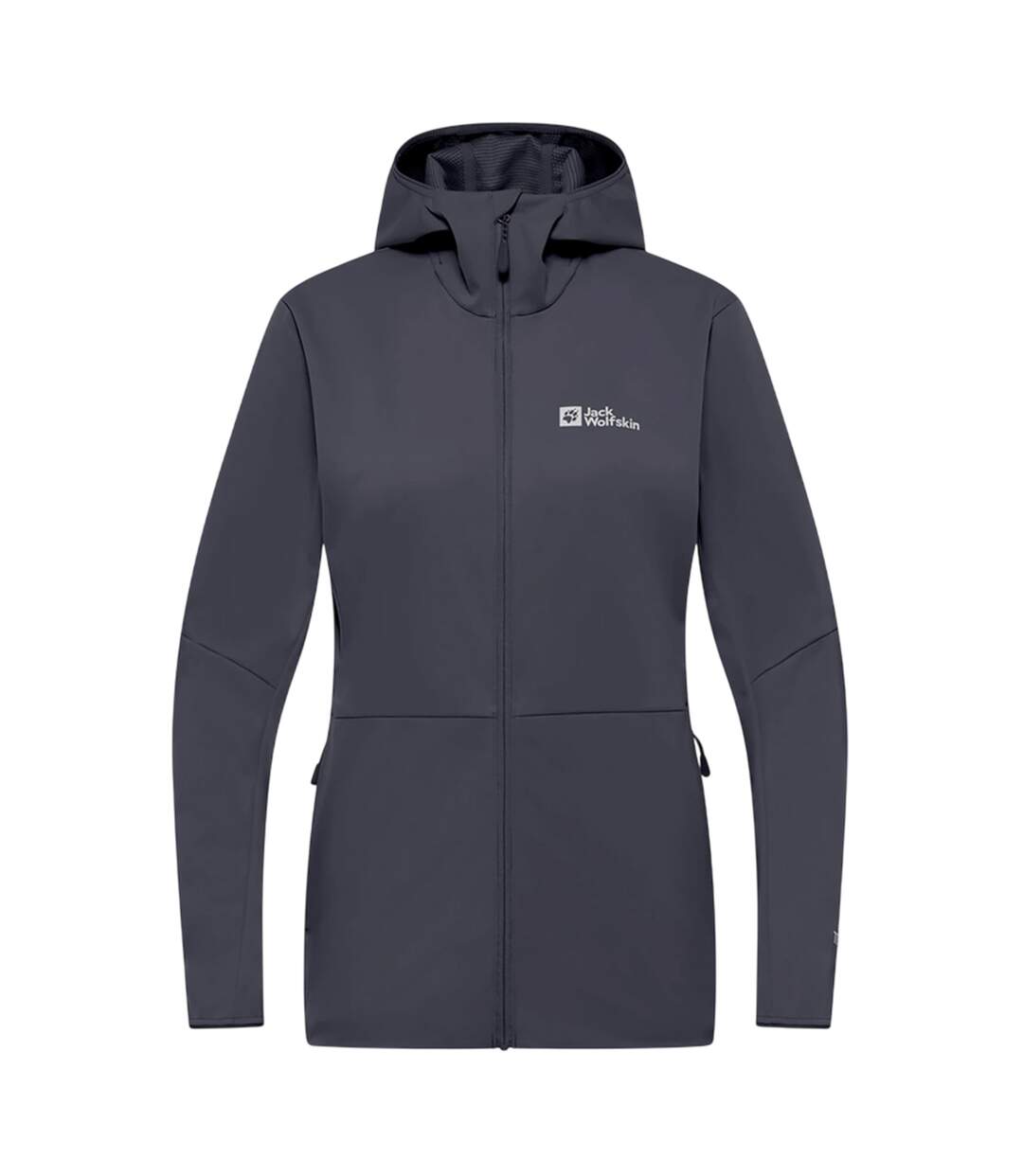Veste Softshell Motif/style Logo Feldberg Femme Anthracite Chiné Jack Wolfskin-2