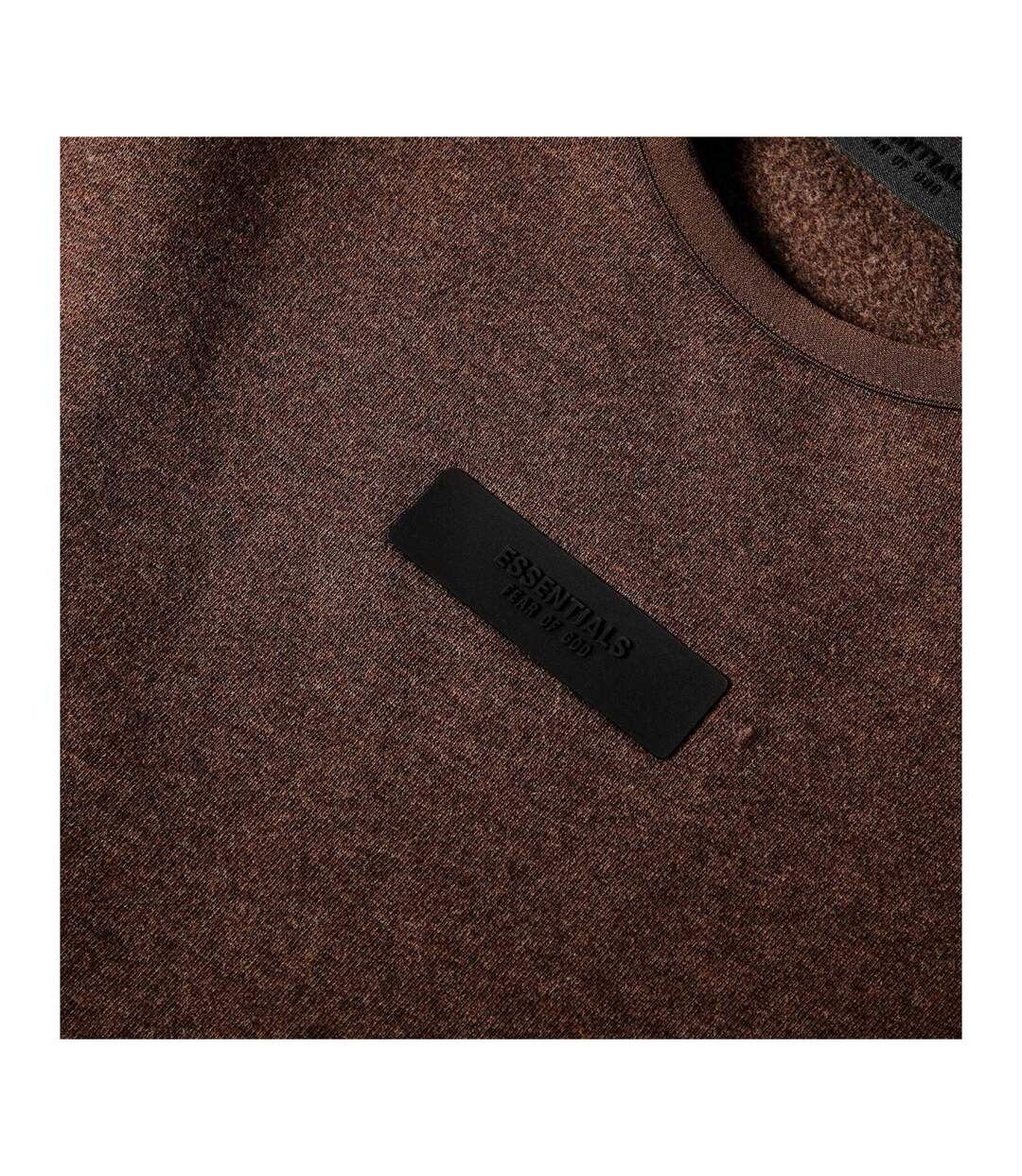 Mens Crew Neck Sweatshirt Brown Fear Of God Essentials-3