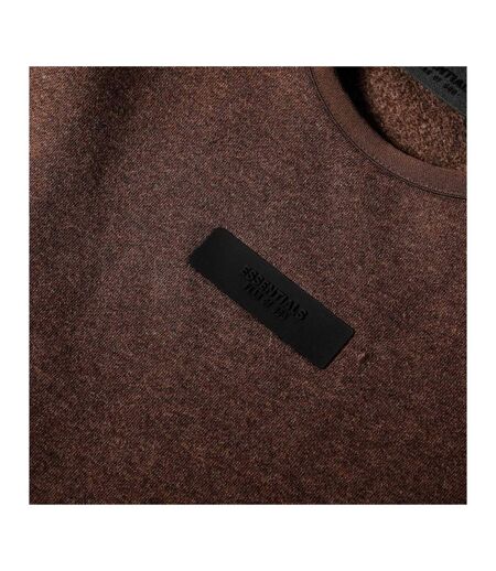 Mens Crew Neck Sweatshirt Brown Fear Of God Essentials