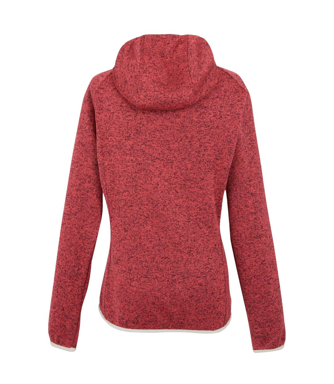 Womens/ladies Newhill Ii Marl Full Zip Hoodie Peach Bloom Light Vanilla Regatta-3