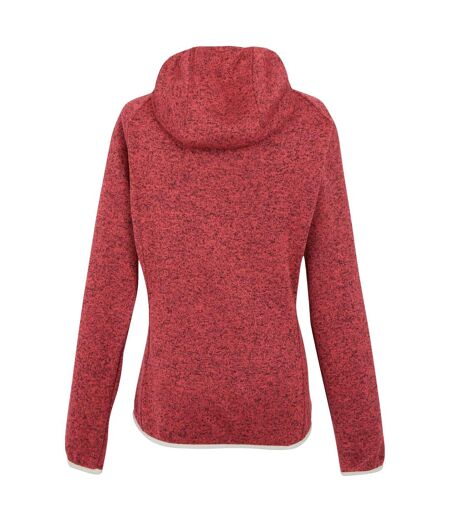 Womens/ladies Newhill Ii Marl Full Zip Hoodie Peach Bloom Light Vanilla Regatta