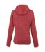 Womens/ladies Newhill Ii Marl Full Zip Hoodie Peach Bloom Light Vanilla Regatta-3