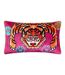 Year of the tiger velvet cushion cover 50cm x 30cm pink Furn