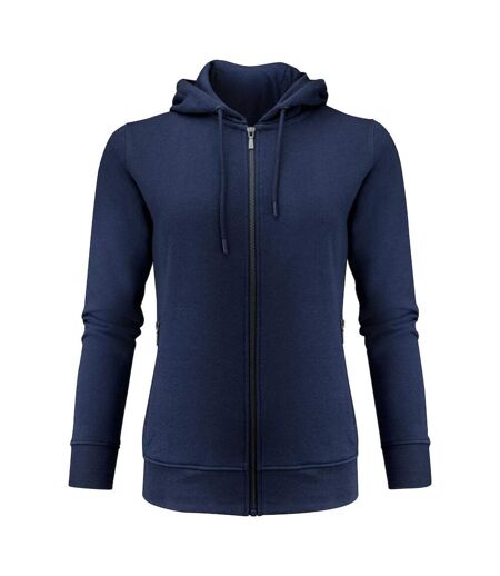 Womens/ladies Westwood Full Zip Hoodie Navy James Harvest