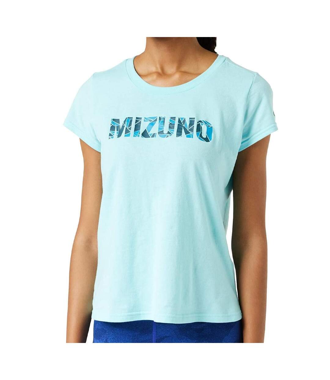 T-shirt Bleu Femme technique Mizuno Athletic - L-1