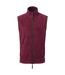 Premier Mens Artisan Fleece Vest (Burgundy/Brown) - UTRW8189