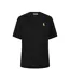 T-shirt Motif/style Logo Brodé Homme Noir Maison Kitsuné-1