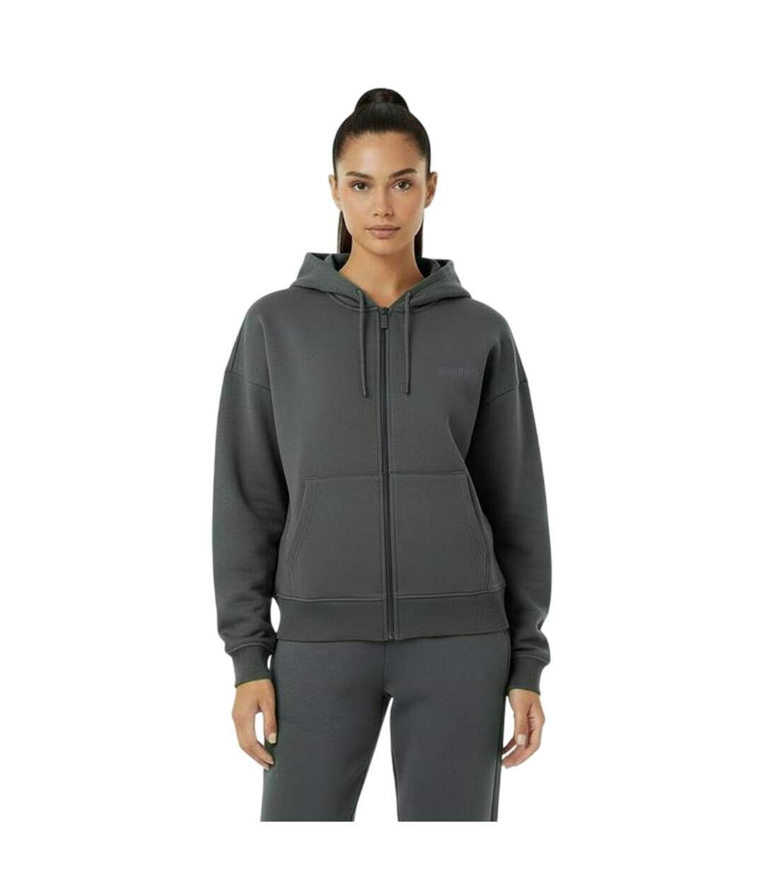 Veste À Capuche Femme Kaki Délavé USA-4