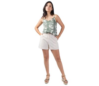 Top femme été viscose AMORE kaki Coton Du Monde