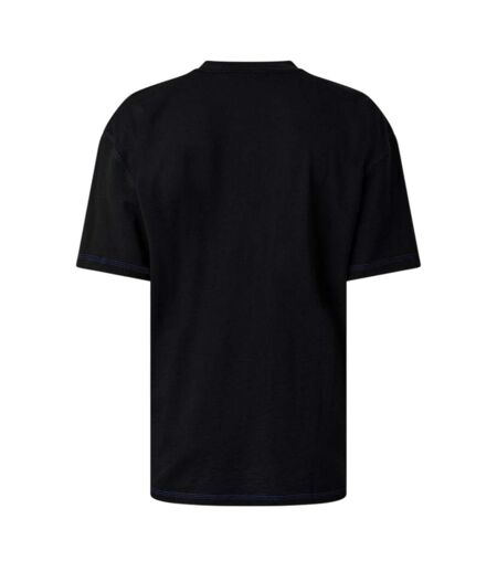 Mens Embroidered Logo Stitched T-shirt Black Hugo