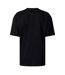 Mens Embroidered Logo Stitched T-shirt Black Hugo-3