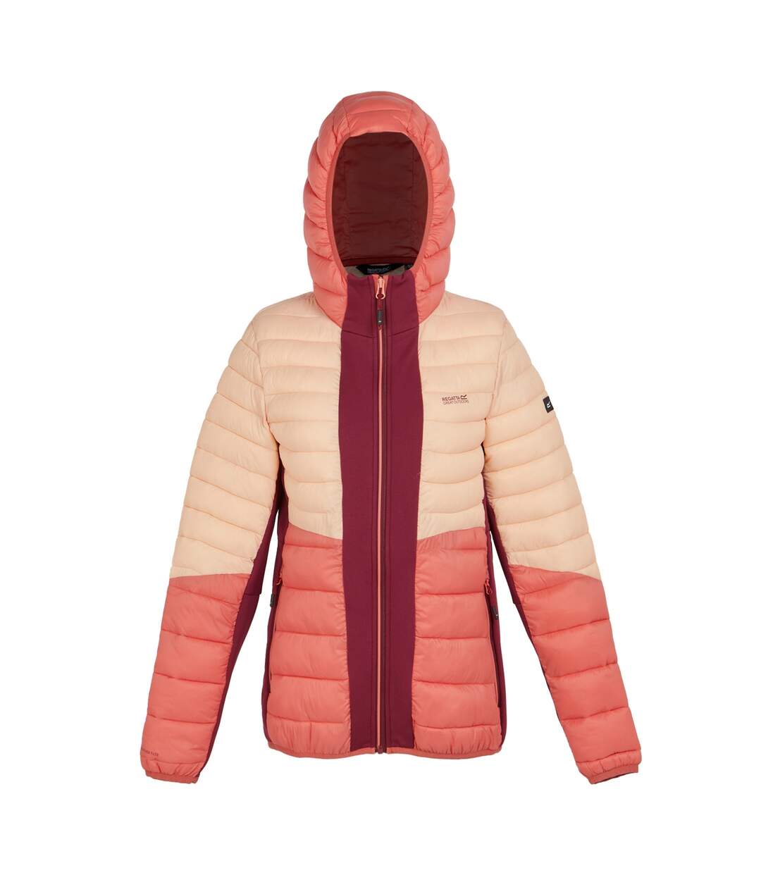 Veste Hybride Leedre Femme Rouge Foncé Rouge Clair Regatta-2