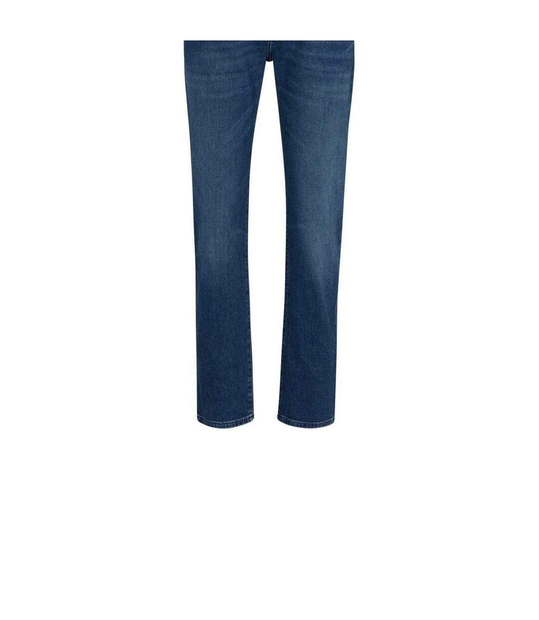 Mens Denim Straight Leg Jeans Medium Blue Boss-4