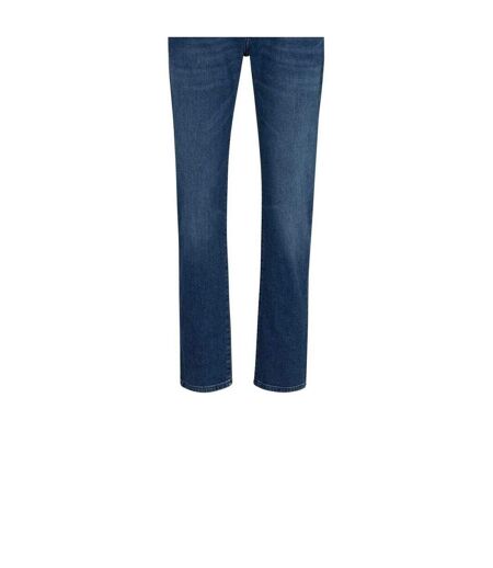 Mens Denim Straight Leg Jeans Medium Blue Boss