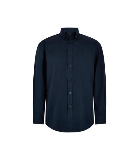 Chemise À Manches Longues Homme Bleu Marine Foncé Kustom Kit