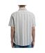 Chemise en lin gris/blanc homme teddy smith pietro stripe-2