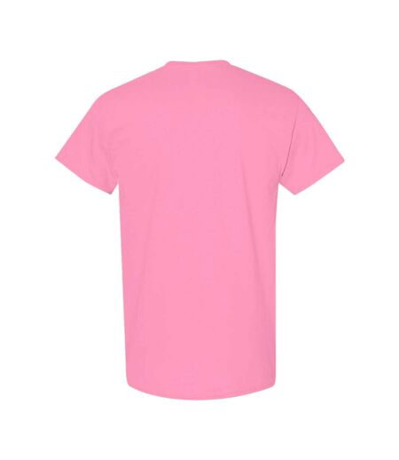 Gildan Mens Heavy Cotton Short Sleeve T-Shirt (Pack of 5) (Azalea)