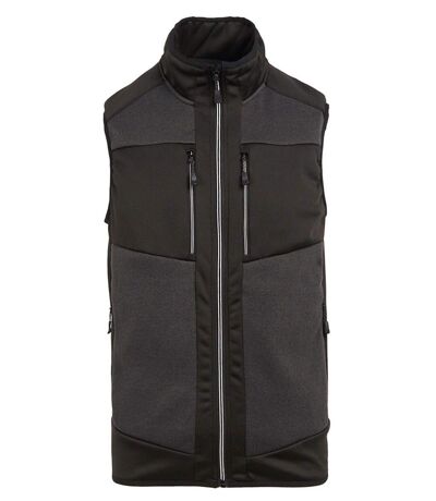 Gilet sans manches hybride extensible - Homme - TRA914 - gris et noir